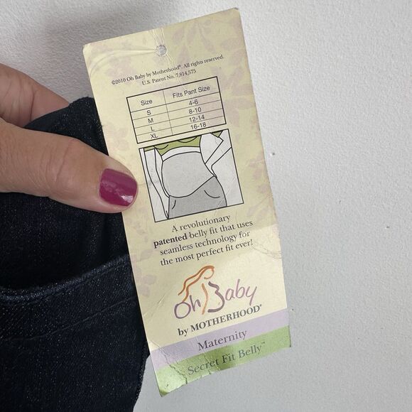 Oh Baby Motherhood Maternity Secret Fit Belly Jeans Small Bootcut Tall NEW - Picture 10 of 10